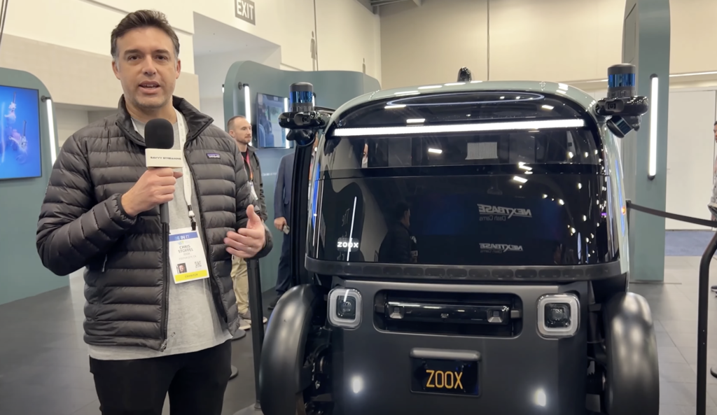 Zoox automous vehicles on Las Vegas roads